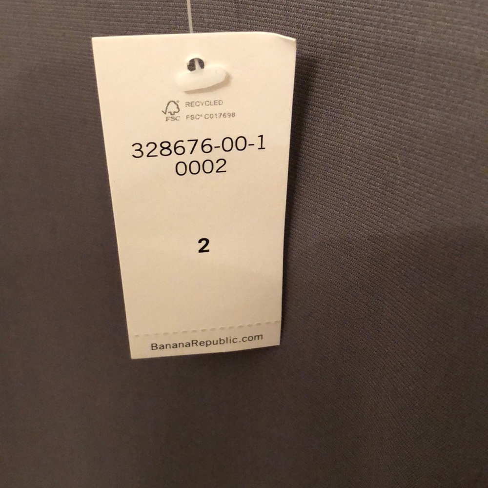 BANANA REPUBLIC GRAY SHIFT DRESS - SIZE 2 - NWT - Picture 3 of 4